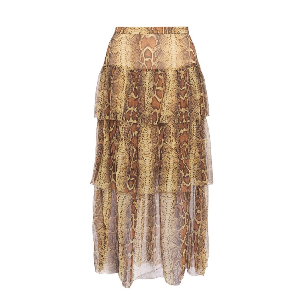 Zimmermann snake print skirt